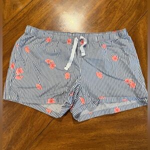 Amazon Essentials Navy and White Striped Shorts